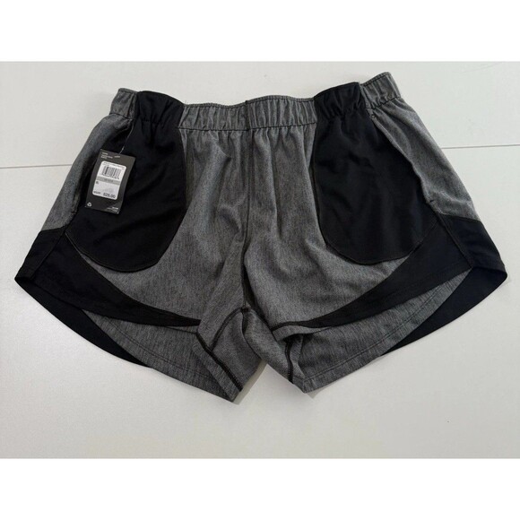 Under Armour Play Up Twist 3.0 Shorts Womens 1X Plus Loose Fit Gray Black UA Gym - Picture 9 of 11
